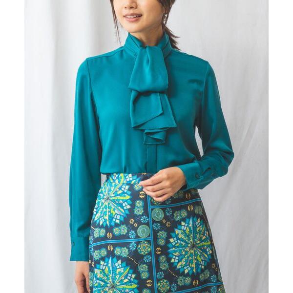 NARACAMICIE / ナラカミーチェ 【NARACAMICIE】サテンボウタイ長袖ブラウス