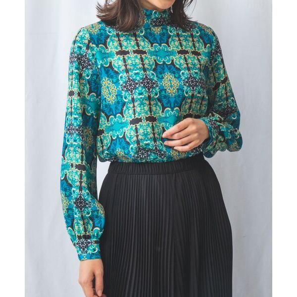 NARACAMICIE / ナラカミーチェ 【NARACAMICIE】オーナメント柄ジョーゼット長袖...