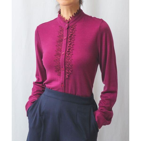 NARACAMICIE / ナラカミーチェ 【NARACAMICIE】ウールジャージフロントレース長...