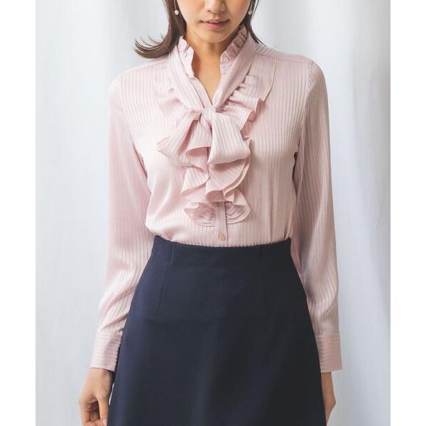 NARACAMICIE / ナラカミーチェ 【NARACAMICIE】シャドウストライプフリル長袖ボ...