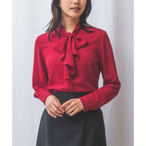 NARACAMICIE / ナラカミーチェ 【NARACAMICIE】無地ジョーゼットラッフルボウタ...