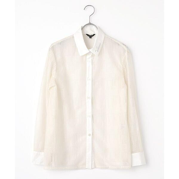 VALENZA / バレンザ シアーチェックブラウス