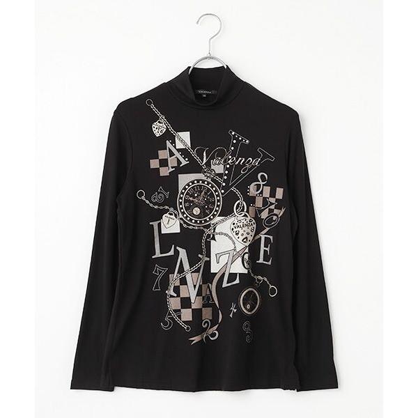 VALENZA / バレンザ オリジナルモチーフハイネックカットソー