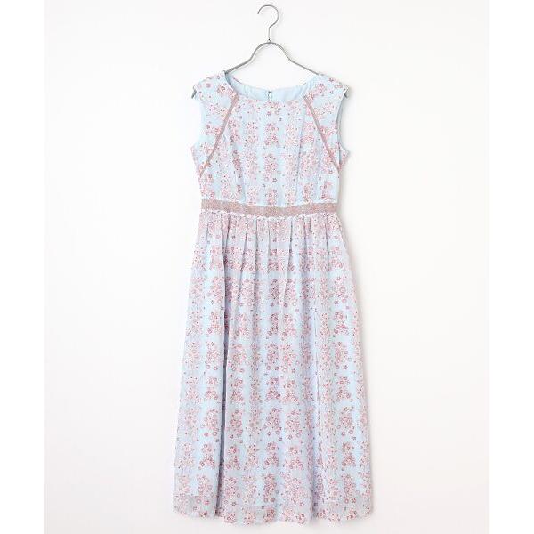 Dear Princess / ディア プリンセス フラワー刺繍シフォン　ワンピース