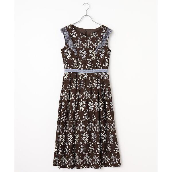 Dear Princess / ディア プリンセス ブロード刺繍　ノースリーブワンピース