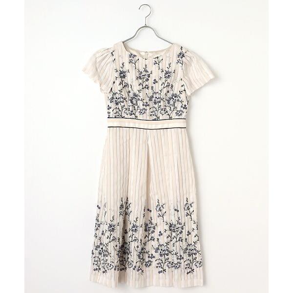 Dear Princess / ディア プリンセス ストライプ刺繍　ワンピース