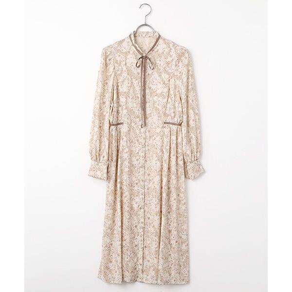 Dear Princess / ディア プリンセス 花柄ジャガード　ブラウスワンピース