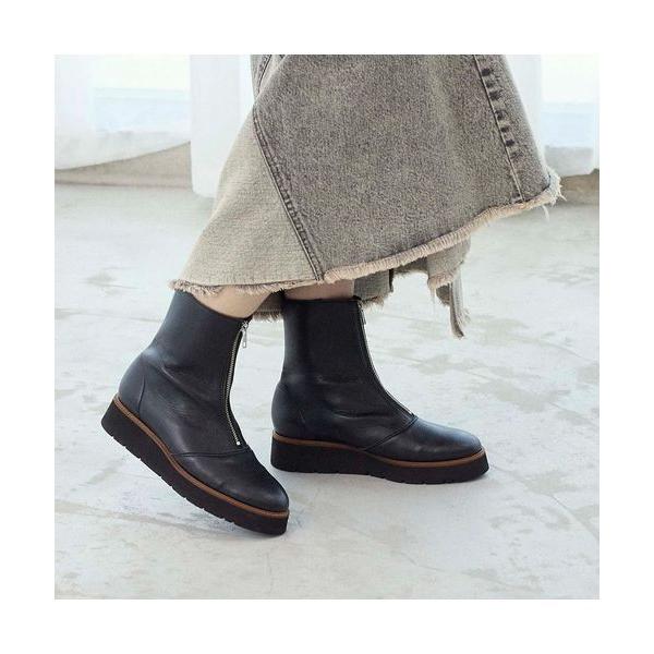 MODE ET JACOMO / モードエジャコモ 厚底フロントジッパーブーツ