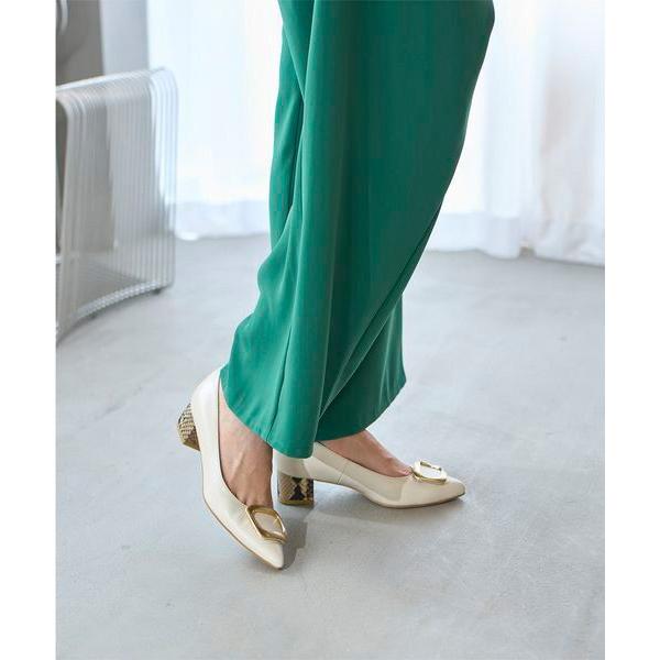 MODE ET JACOMO / モードエジャコモ ポインテッドトゥバックルパンプス