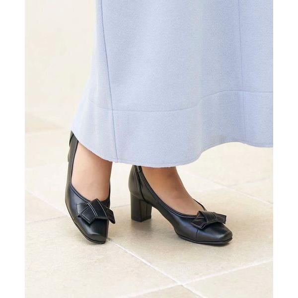 Riz raffinee / リズラフィーネ 【レイン対応】モチーフリボンパンプス