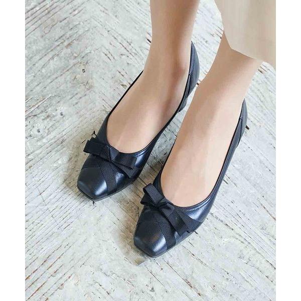 Riz raffinee / リズラフィーネ 【3E】グログランリボンパンプス