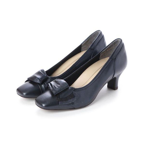 Riz raffinee / リズラフィーネ 【高機能】スクエアドレープパンプス