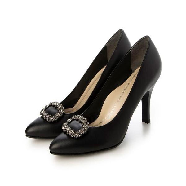 Riz raffinee / リズラフィーネ 【取り外し可能】ビジューモチーフパンプス