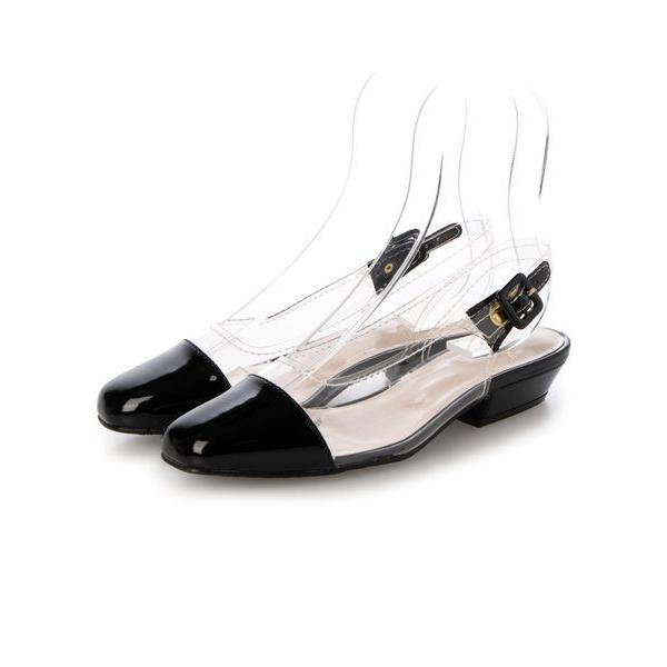 Riz raffinee / リズラフィーネ バックストラップクリアパンプス