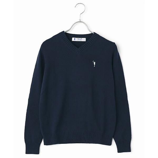 FUKUZO / フクゾー 婦人コットン中タツVネックセーター