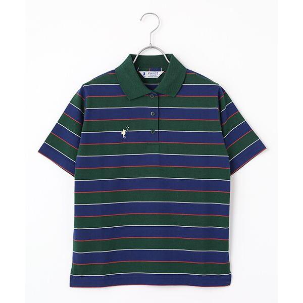 FUKUZO / フクゾー 婦人ポロシャツ半袖天竺ボーダー