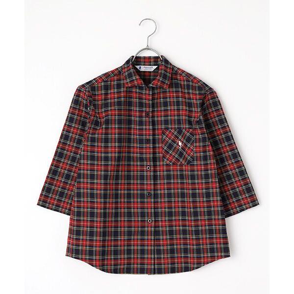 FUKUZO / フクゾー ロールアップスリーブ七分袖（ビエラ生地）