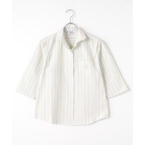 FUKUZO / フクゾー ロールアップスリーブ七分袖（サッカー生地）