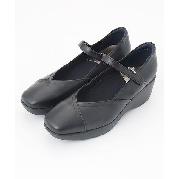 BeauFort / ビューフォート 厚底スクエアトウストラップシューズ