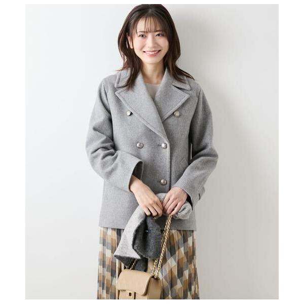 NEWYORKER / ニューヨーカー ラムウールモッサ ピーコート