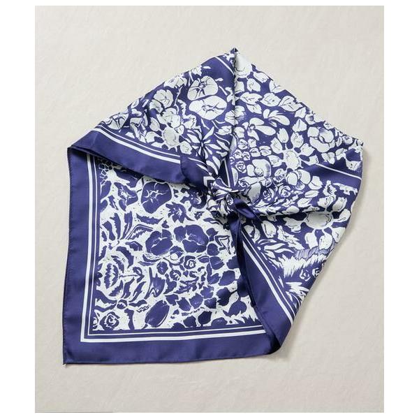 NEWYORKER / ニューヨーカー バイカラーフラワースカーフ