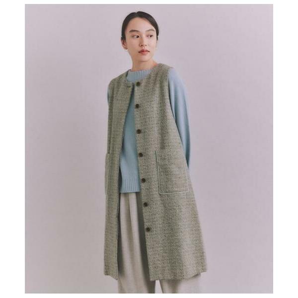 SIPULI / シプリ Mixcolor Tweed ロングジレワンピース