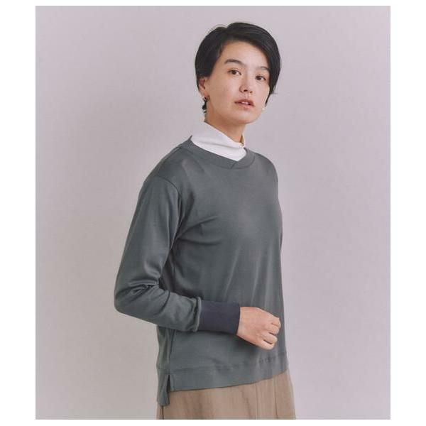 SIPULI / シプリ ［LOTUS］Urtla High Gauge Rib 袖リブクロスネック...