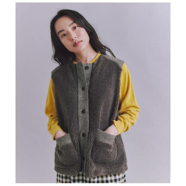 SIPULI / シプリ Eco Fur 切り替えボアベスト