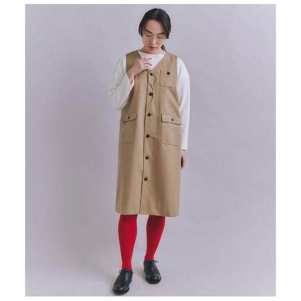 SIPULI / シプリ Coated Cotton Poly Twill ハーフムーンポケットドレ...