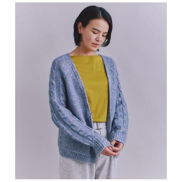 SIPULI / シプリ Cotton Alpaca ケーブルラグランニットカーディガン