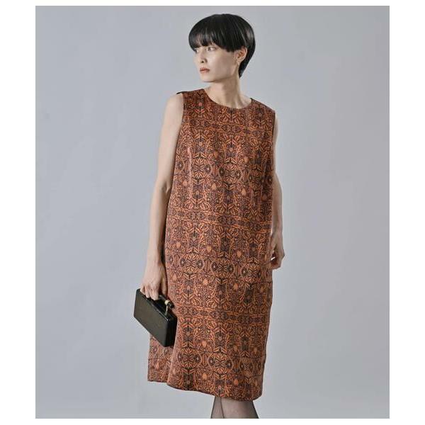 Atraer / アトラエル アールヌーボーボタニカルプリント サックドレス