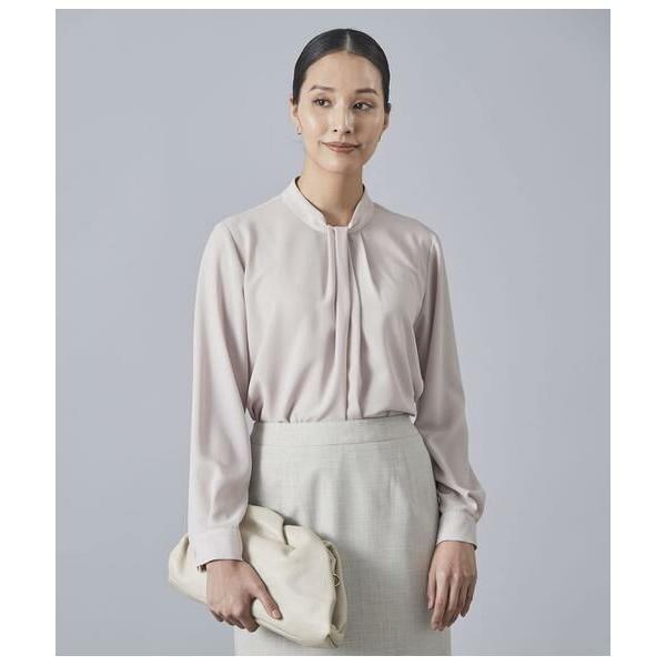 Atraer / アトラエル ストレッチジョーゼット スカーフ風長袖ブラウス