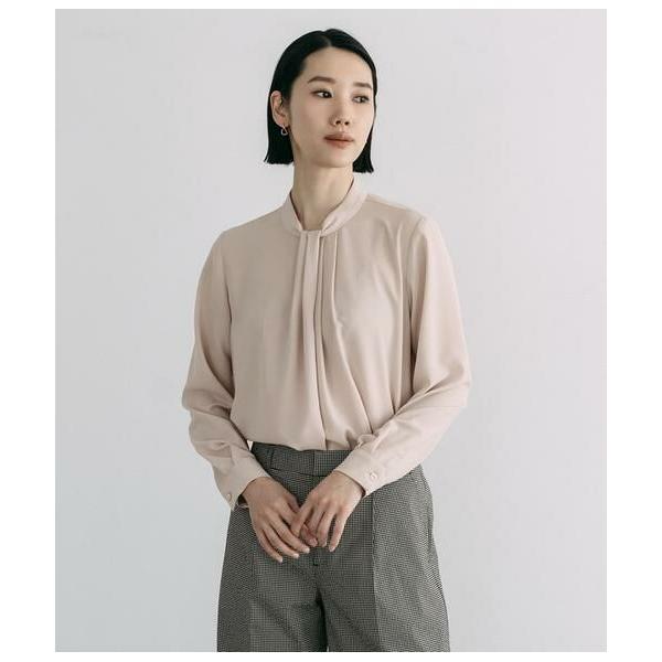 Atraer / アトラエル ストレッチジョーゼット スカーフ風長袖ブラウス