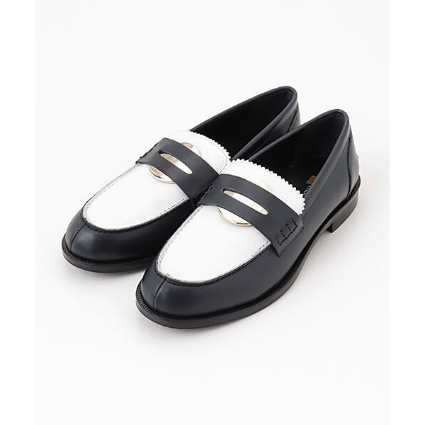 PASCUCCI / パスクッチ バイカラーコインローファー