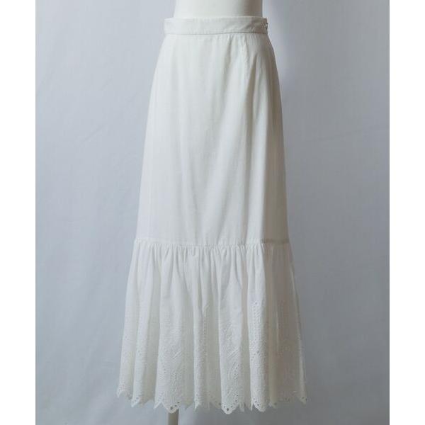 See she me / シーシーミー 【See she me】カットワーク刺繍ティアードスカート