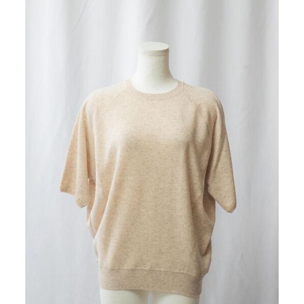 See she me / シーシーミー 【See she me】WOOLラグラン5分袖ニット