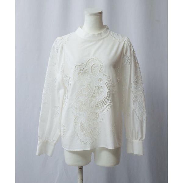 See she me / シーシーミー 【See she me】カットワーク刺繍ブラウス