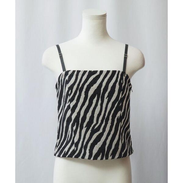 See she me / シーシーミー 【See she me】ゼブラジャガードビスチェ