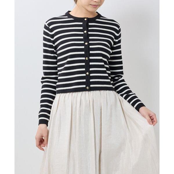 See she me / シーシーミー 【See she me】ボーダーカーディガン