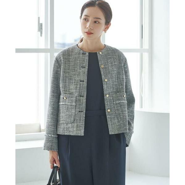 URBAN RESEARCH / アーバンリサーチ ノーカラーツイードジャケット