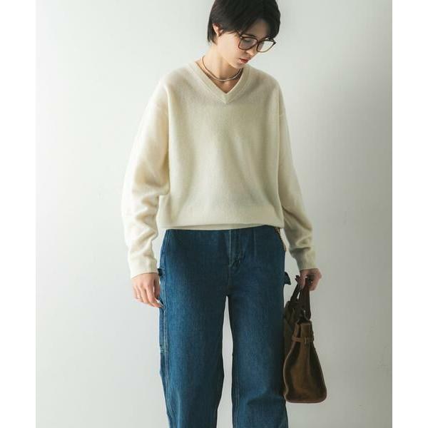 URBAN RESEARCH / アーバンリサーチ ウール100 Vネックルーズソフトニット