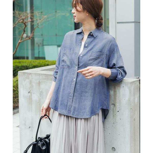 URBAN RESEARCH DOORS / アーバンリサーチ ドアーズ シアーデニムシャツ