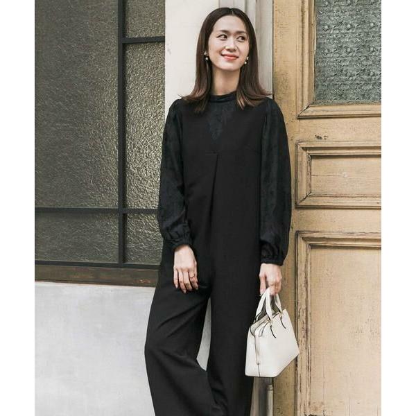 URBAN RESEARCH DOORS / アーバンリサーチ ドアーズ Vネックタックオールインワ...