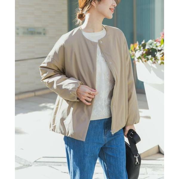 URBAN RESEARCH DOORS / アーバンリサーチ ドアーズ 撥水中綿ノーカラーコート