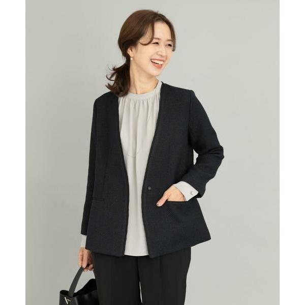 URBAN RESEARCH DOORS / アーバンリサーチ ドアーズ ツイードVネックロングジャ...