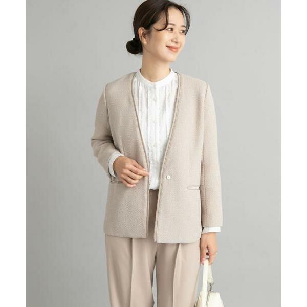 URBAN RESEARCH DOORS / アーバンリサーチ ドアーズ ツィードVネックロングジャ...