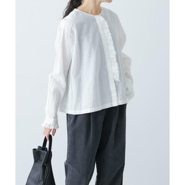 かぐれ / かぐれ コットンリネンフリルブラウス