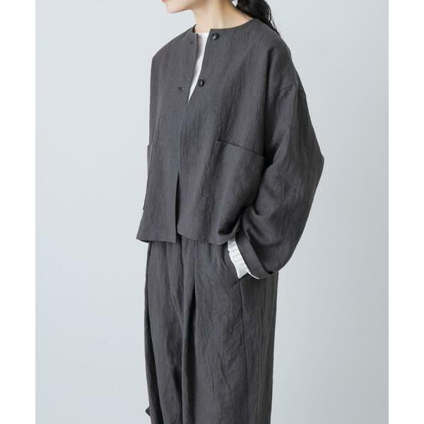 かぐれ / かぐれ リネンラミーノーカラージャケット