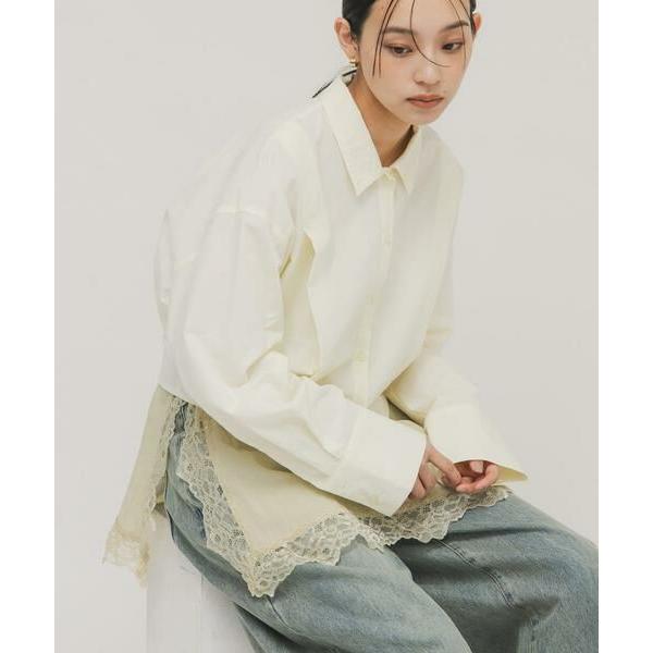 KBF / ケービーエフ タックヘムクロップドシャツ