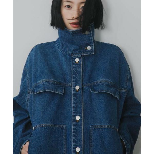 KBF / ケービーエフ ハイネックデニムブルゾン